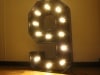 Black Light Up Numbers Hire