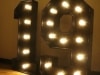 Black Light Up Numbers Hire