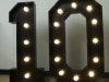 Black Light Up Numbers Hire