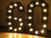 Black Light Up Numbers Hire