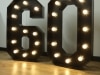 Black Light Up Numbers Hire