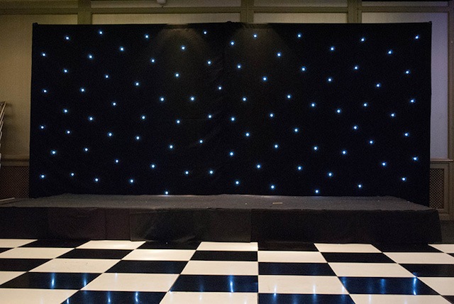 Star Cloth Hire - Black Starcloth Hire