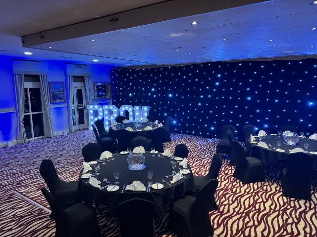 Star Cloth Hire - Black Starcloth Hire