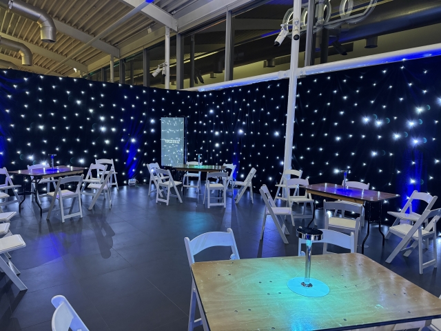 Star Cloth Hire - Black Starcloth Hire