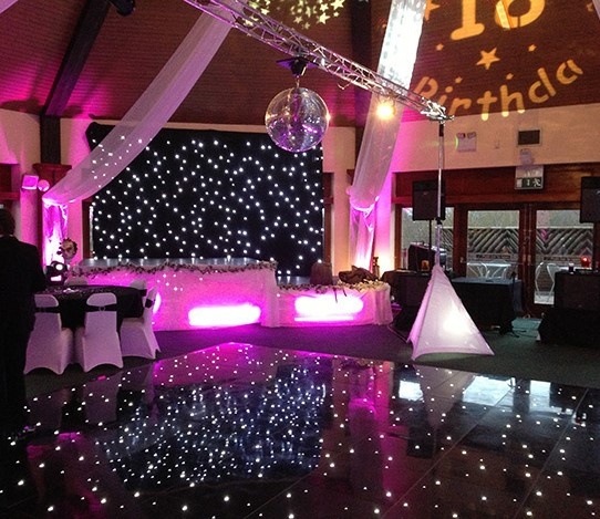Star Cloth Hire - Black Starcloth Hire