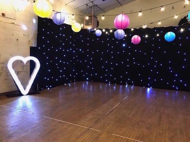 Star Cloth Hire - Black Starcloth Hire