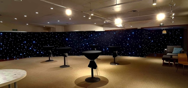 Star Cloth Hire - Black Starcloth Hire