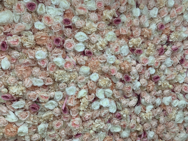Deluxe Pink Flower Wall