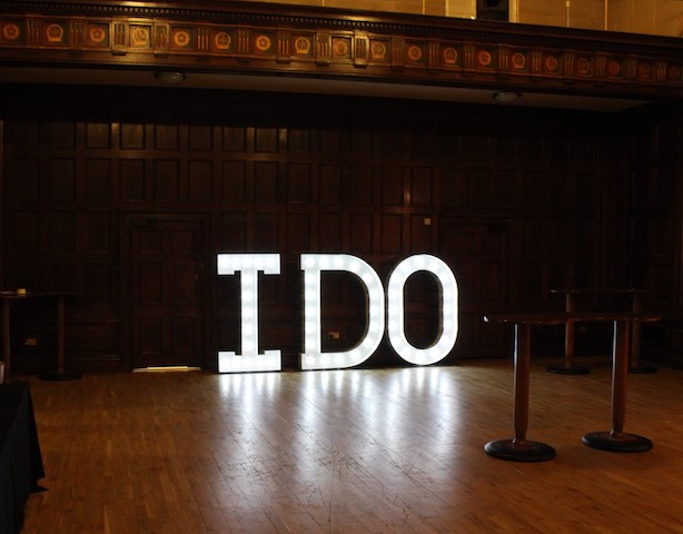 Light Up I DO Letters