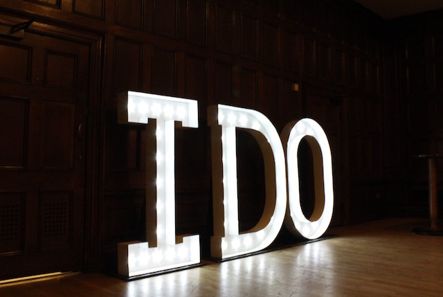 Light Up I DO Letters