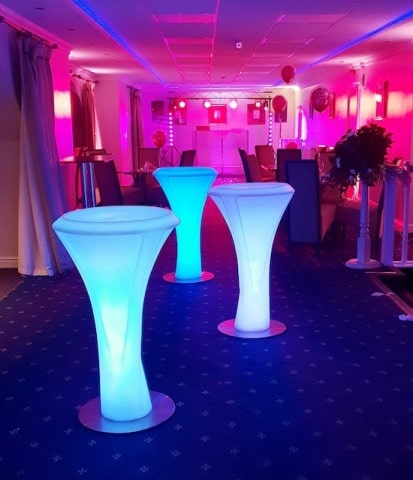 LED Poseur Tables