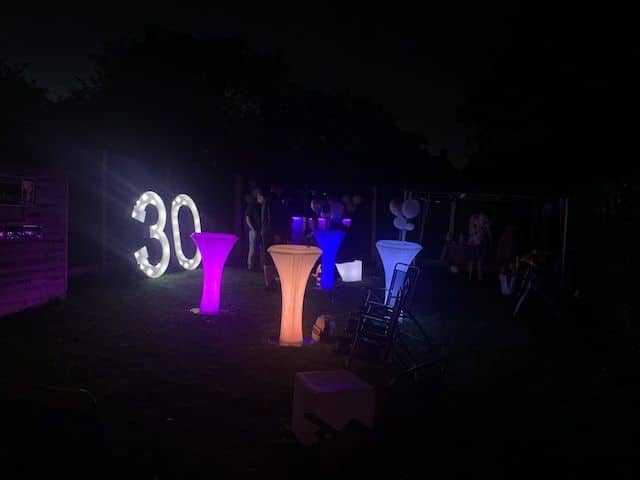 LED Poseur Tables