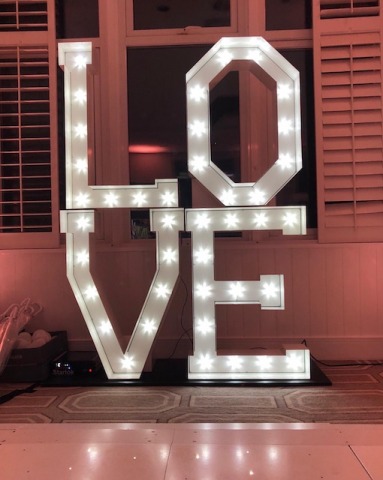 Light Up LOVE Block Letters