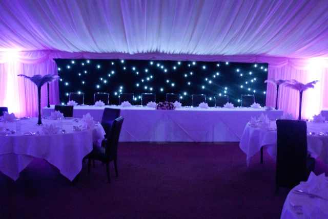 Marquee Wedding Decor Lighting Hire