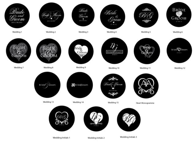 Custom Gobo / Monogram Projection Custom Gobo / Monogram Projection