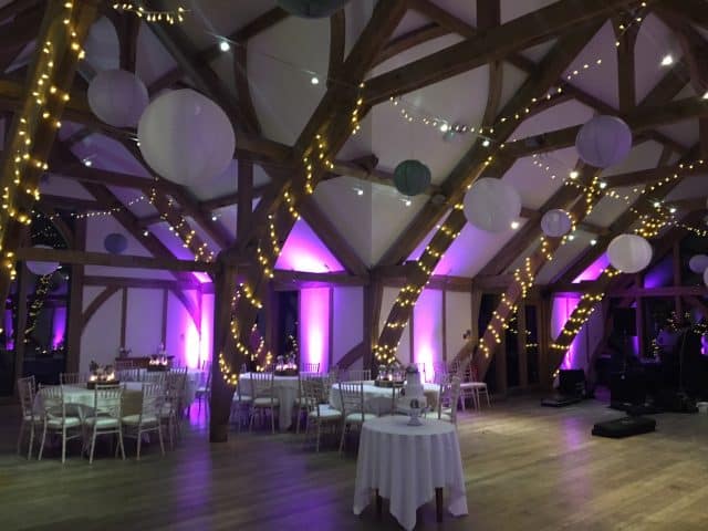 Sandburn Hall - Fairy Lights, Hanging Lanterns & Up Lighting