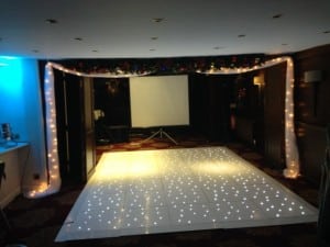 Squires Bar - Starlight Dance Floor, Drapped Fairy Lights and Uplighting
