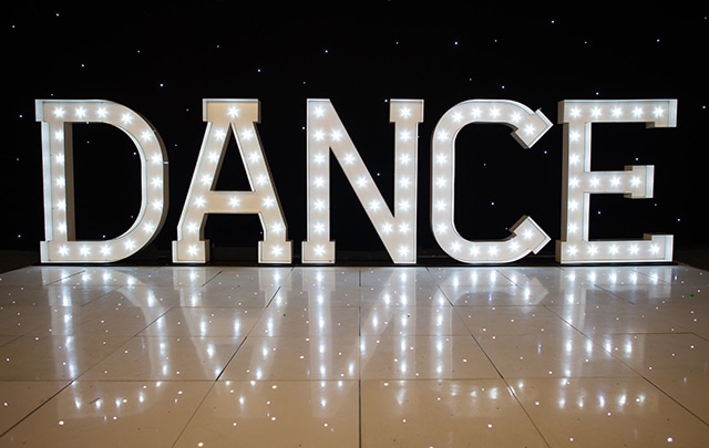 Light Up DANCE Letters Illuminated DANCE Letters Big Light Up DANCE Letters Illuminated DANCE Letters Big