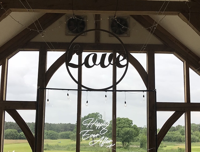 Sandburn Hall - Giant Love Hoop