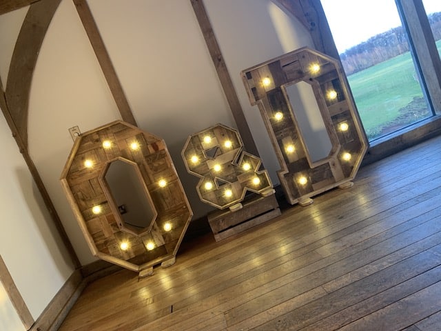 Sandburn Hall Rustic Initials