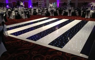 Black & White Stripped Starlight Dance Floor