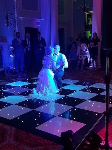 Black & White Starlight Dance Floor Hire Black & White Starlight Dance Floor Hire