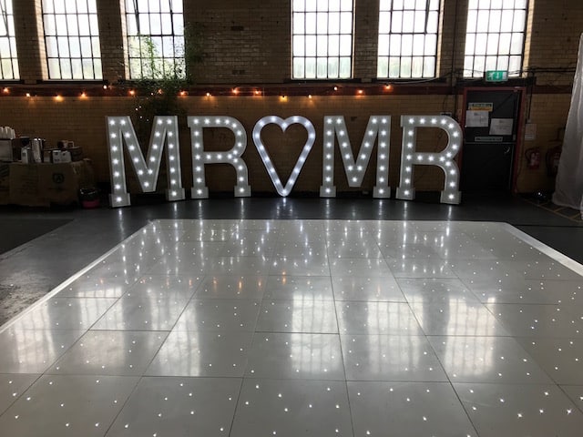 Light Up Mr & Mr Letters