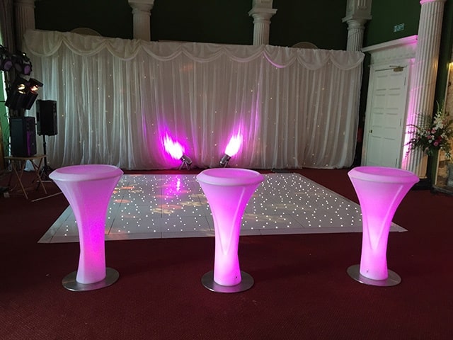 LED Poseur Tables