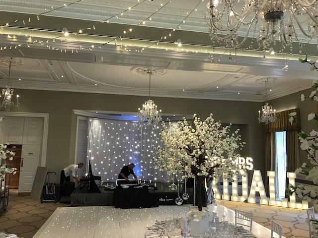 White Starcloth Hire