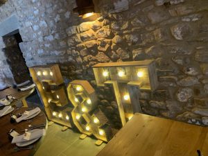 Rustic Light Up Letters