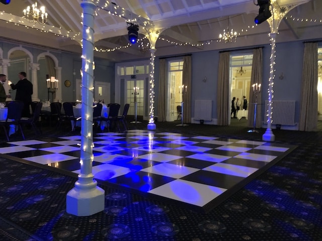 Black & White Dance Floor - Black & White Wedding Theme