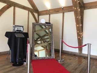 Modern Silver Mirror Photo Booth