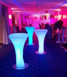 LED Poseur Table Hire