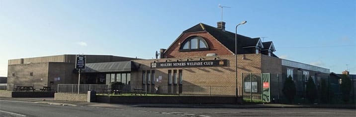 Maltby Miners Welfare Club - Rotherham - Black Starcloth Hire