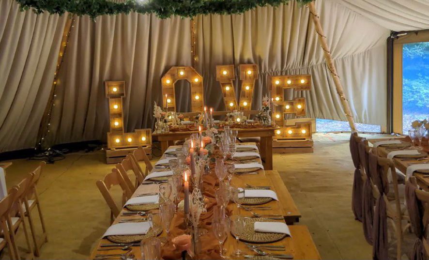 Rustic Love Letters On Crates