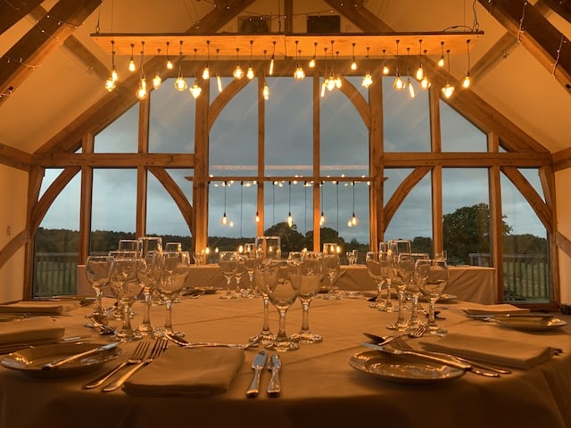 Rustic Frame With Hanging Edison Bulbs Backdrop