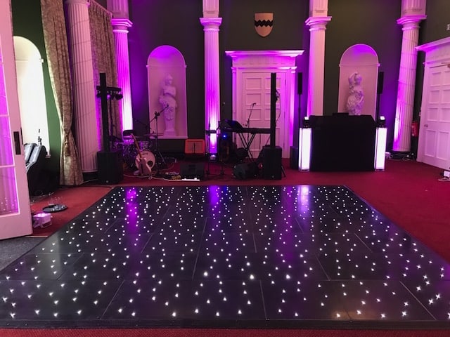 Hazlewood Castle - Black Starlight Dance Floor