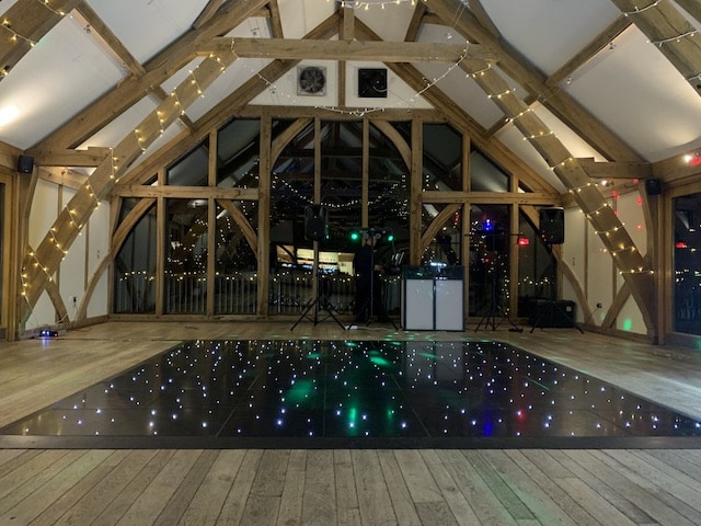 Black Starlight Dance Floor - Sandburn Hall