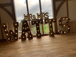 Sandburn Hall - Light Up Letters