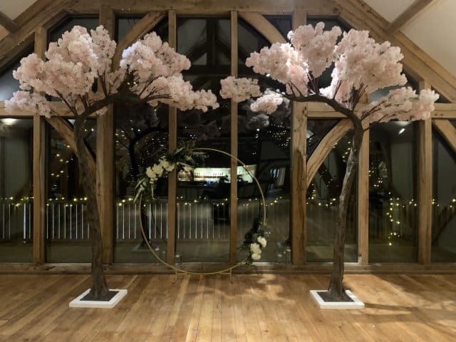 Sandburn Hall Pink Blossom Canopy Trees