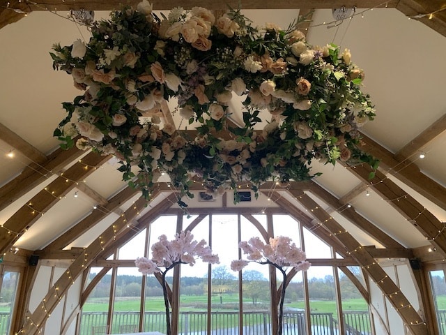 Sandburn Hall Floral Hoop & Canopy Trees