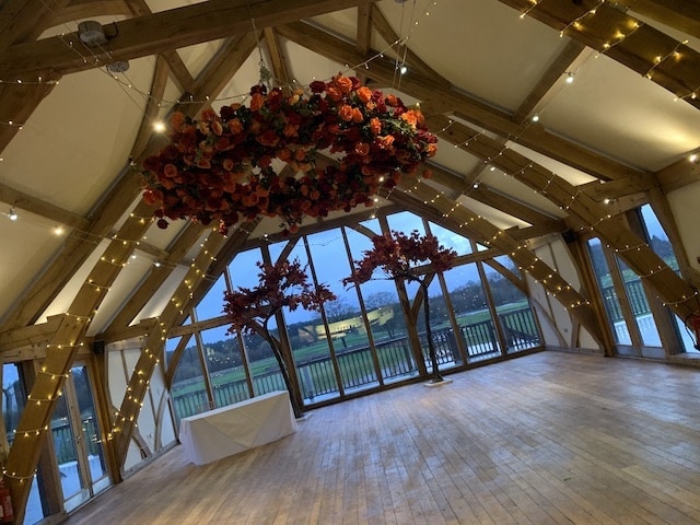 Sandburn Hall Floral Hoop & Canopy Trees