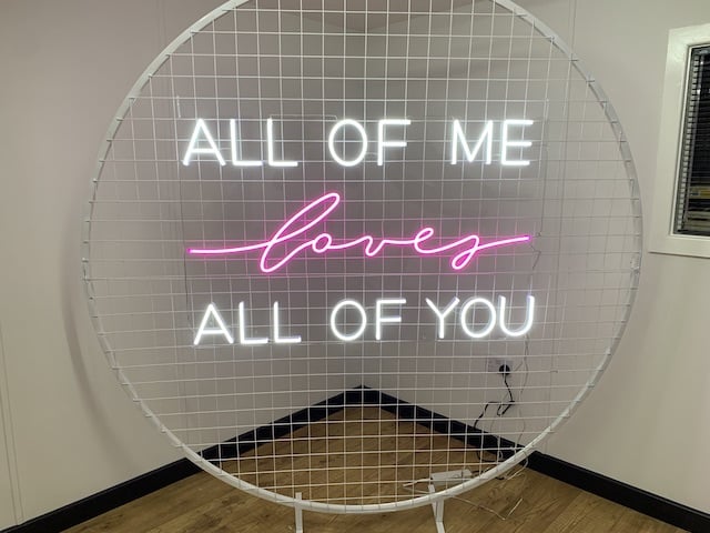 All Of Me Loves All Of You Neon Sign
