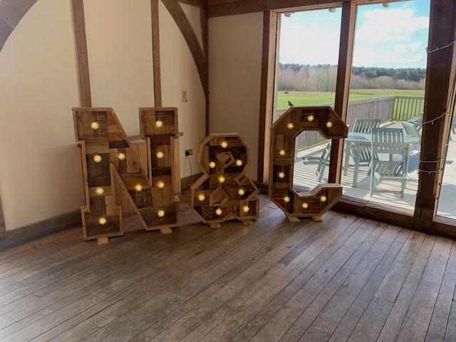 Sandburn Hall Rustic Initials