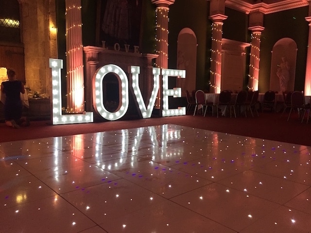 Hazlewood Castle - White Starlight Dance Floor