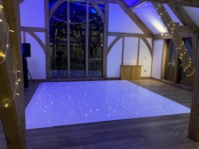 White Starlight Dance Floor - Sandburn Hall