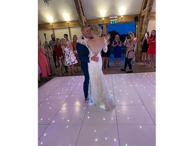 White Starlight Dance Floor - Sandburn Hall