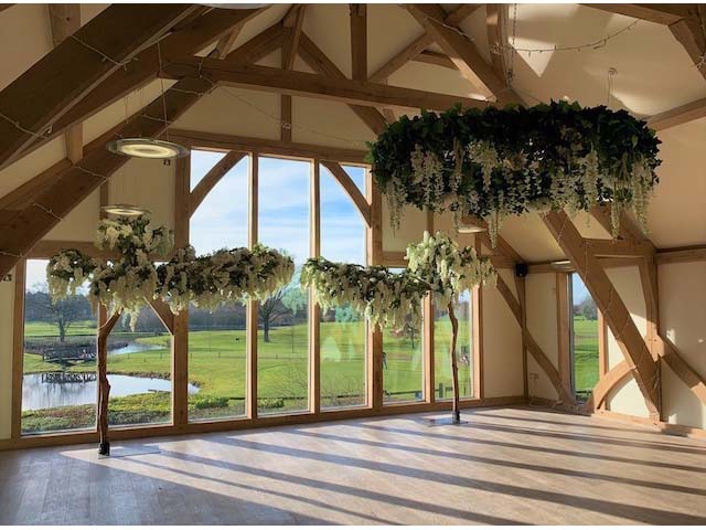 Sandburn Hall Floral Hoop & Canopy Trees