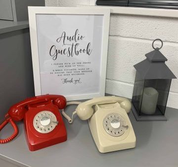 Vintage Telephone Audio Guestbook 