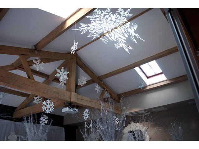 Snow Flake Projection Hire